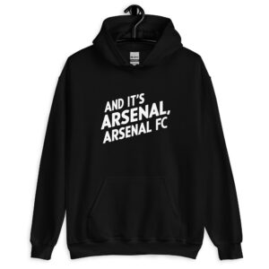 And It’s Arsenal, Arsenal FC - White/Black Arsenal Chant Hoodie