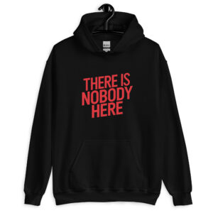There Is Nobody Here – Black & White Arsenal Chant Hoodie