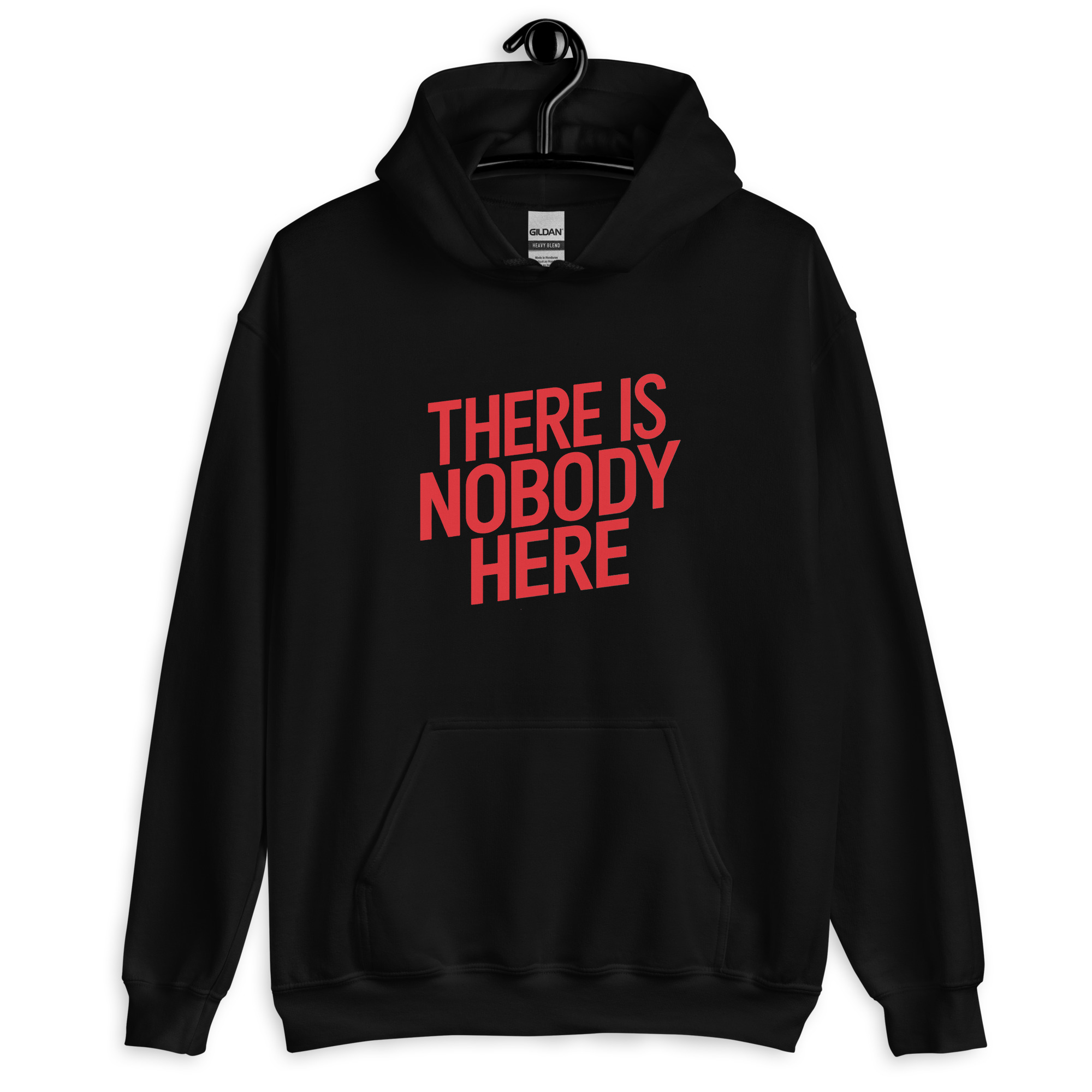There Is Nobody Here – Black & White Arsenal Chant Hoodie