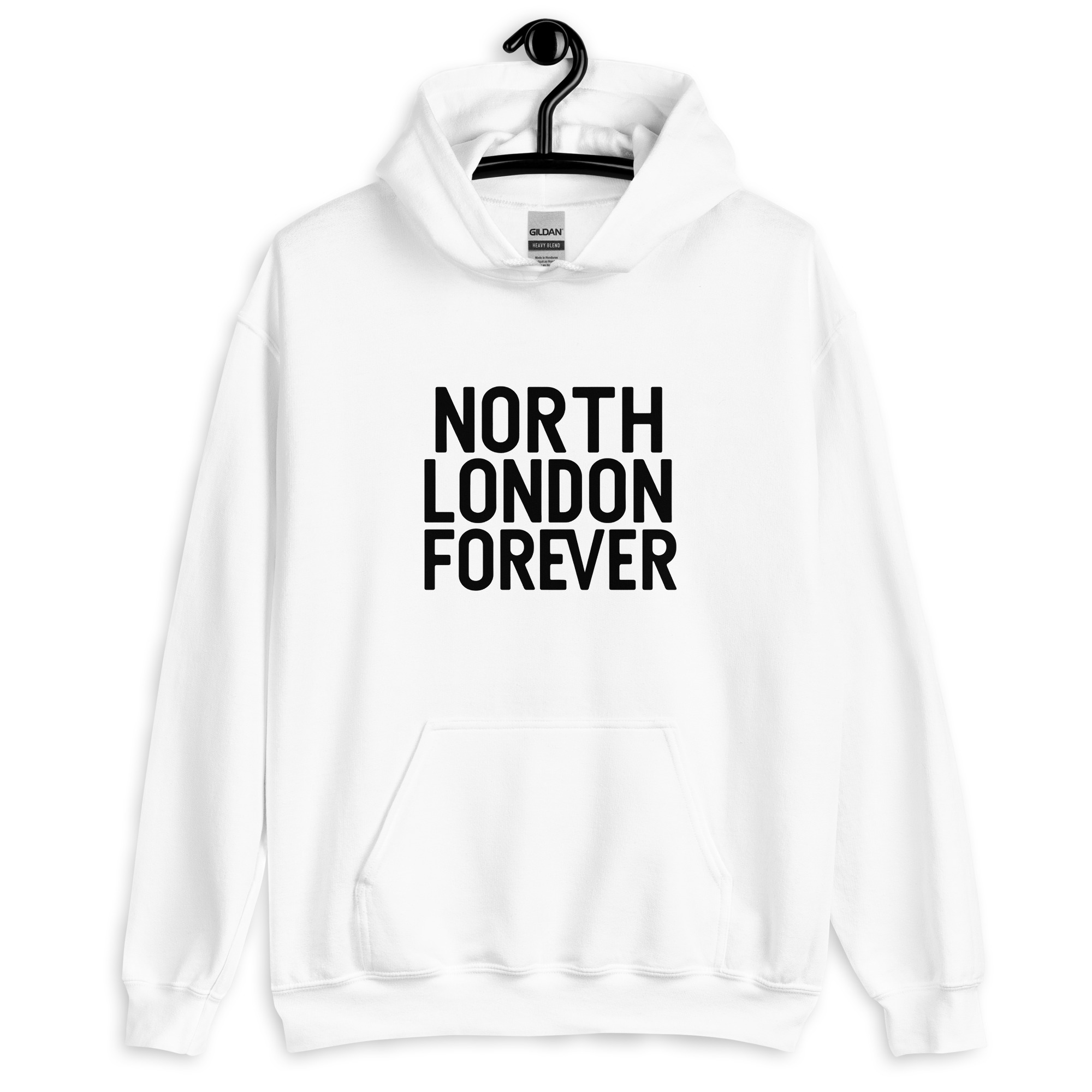 North London Forever – Red/White Arsenal Fan Hoodie - Image 2