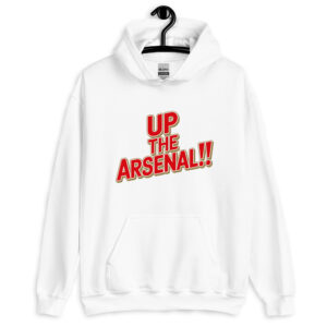 Up The Arsenal!! – Red/White/Black Gooner Hoodie with Attitude